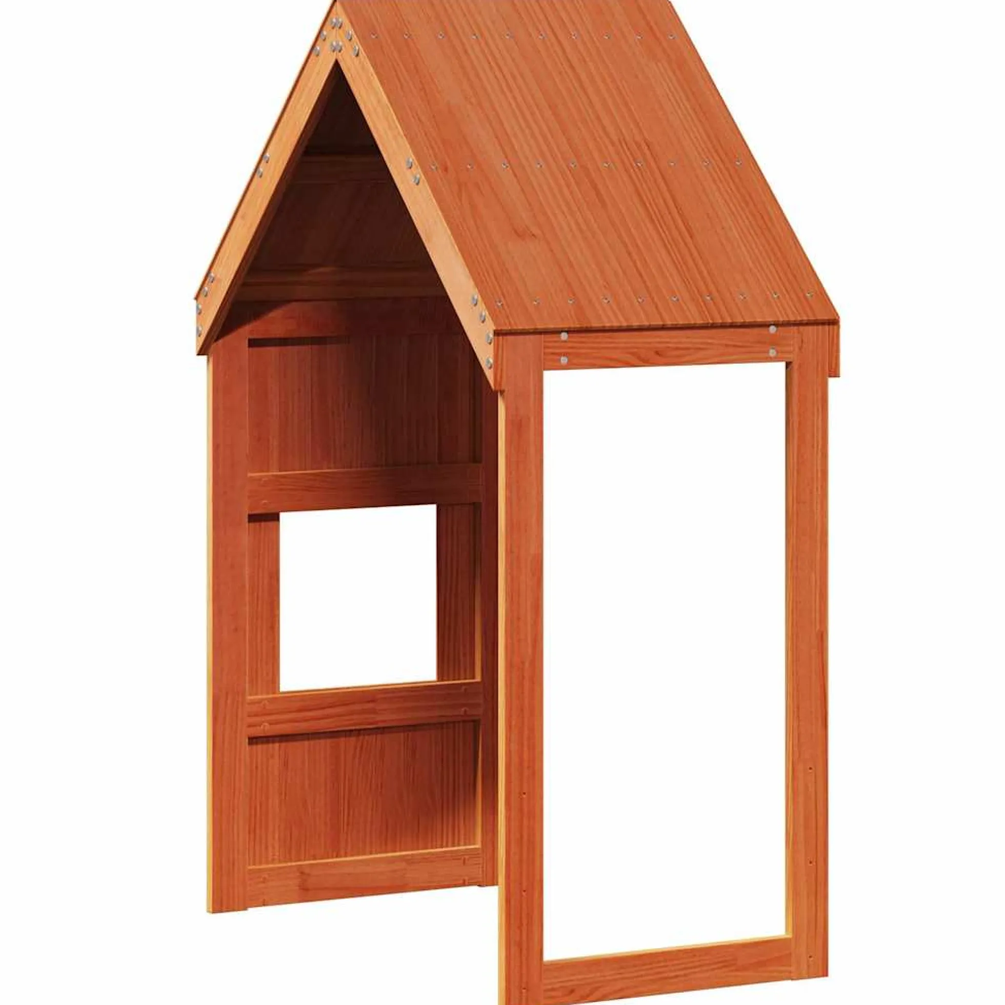 Techo De Cama Infantil Madera Maciza Pino Marrón 55x84x132 Cm