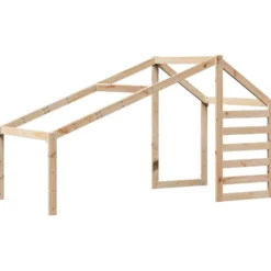 Techo De Cama Infantil Madera Maciza Pino 198x87x113 Cm
