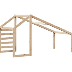 Techo De Cama Infantil Madera Maciza Pino 198x87x113 Cm