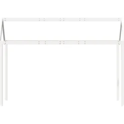 Techo De Cama Infantil Madera Maciza Blanco 207x95,5x159 Cm