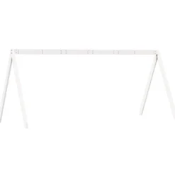 Techo De Cama Infantil Madera Maciza Pino Blanco 199x95,5x88 Cm