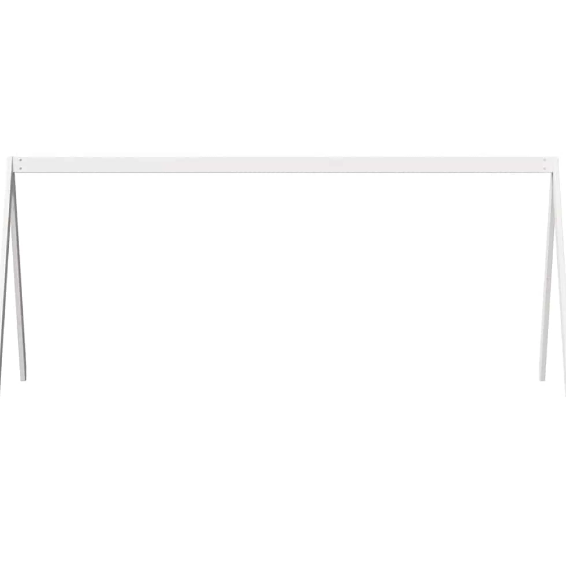 Techo De Cama Infantil Madera Maciza Pino Blanco 199x95,5x88 Cm