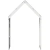 Techo De Cama Infantil Madera Maciza Pino Blanco 55x84x132 Cm