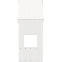 Techo De Cama Infantil Madera Maciza Pino Blanco 55x84x132 Cm