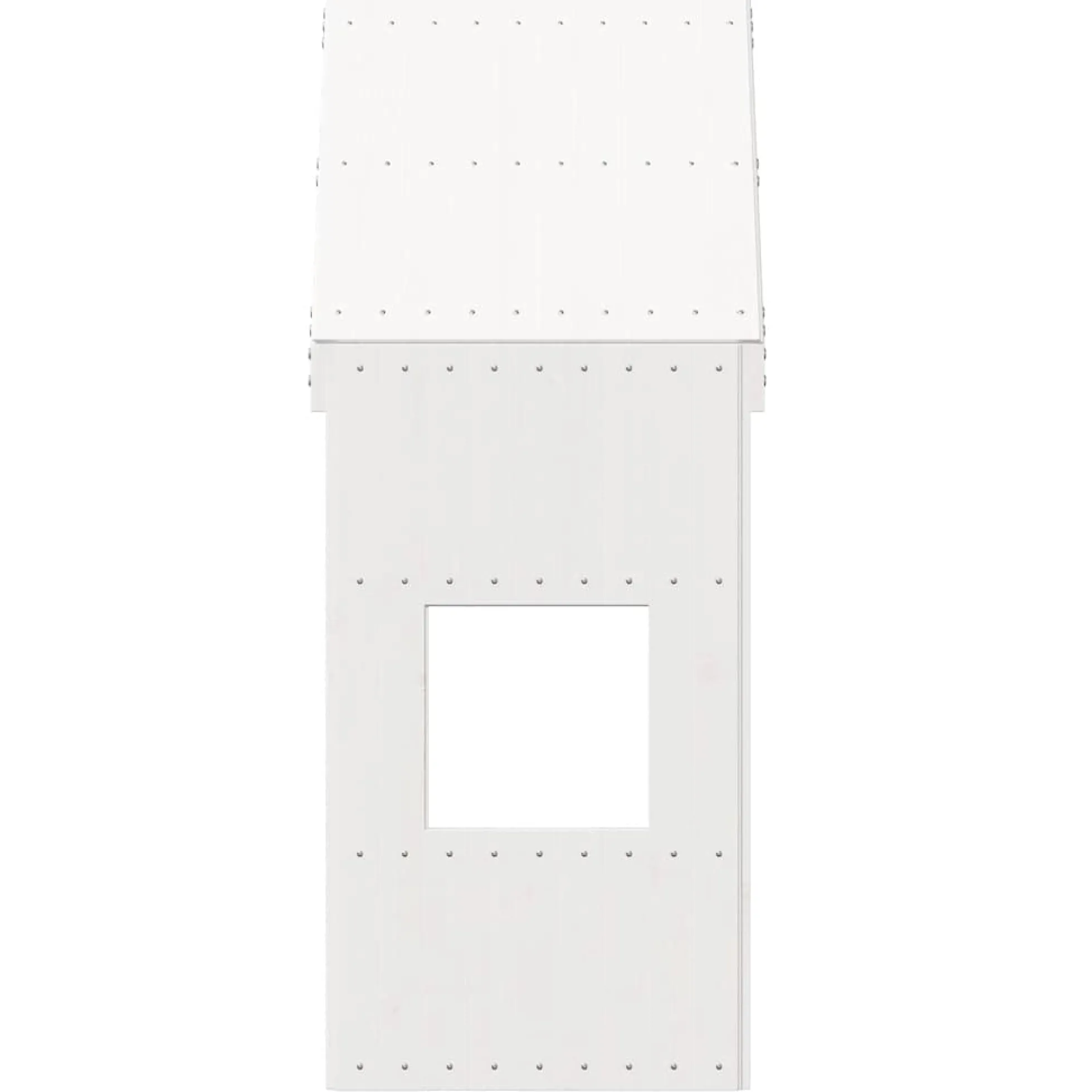 Techo De Cama Infantil Madera Maciza Pino Blanco 55x84x132 Cm