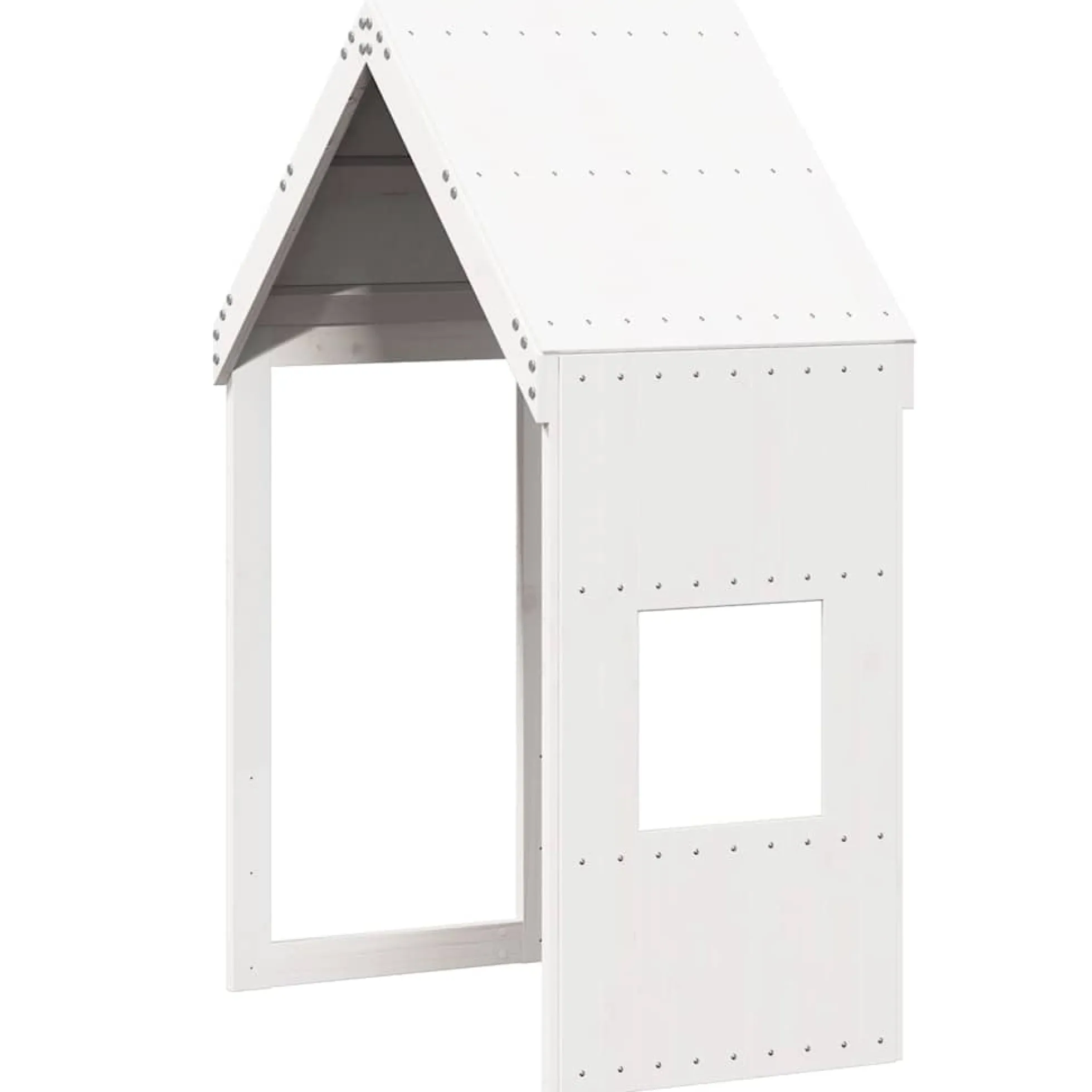 Techo De Cama Infantil Madera Maciza Pino Blanco 55x84x132 Cm