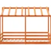 Techo De Cama Infantil Madera Maciza Marrón 75x190 Cm