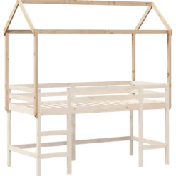 Techo De Cama Infantil Madera Maciza Pino 207x80,5x151,5 Cm
