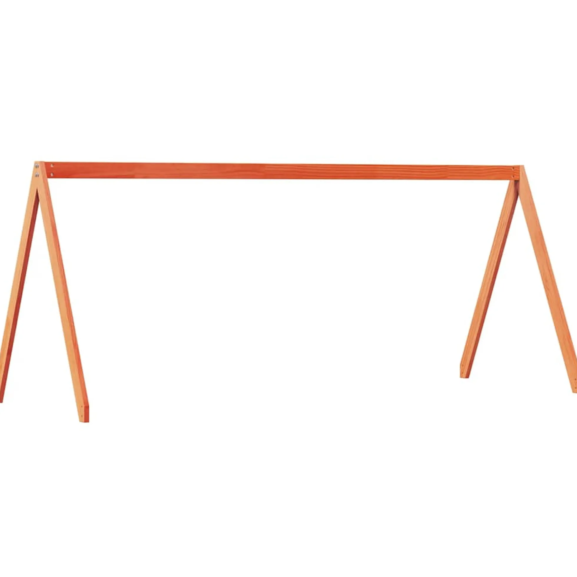 Techo De Cama Infantil Madera Maciza Marrón 199x80,5x88 Cm