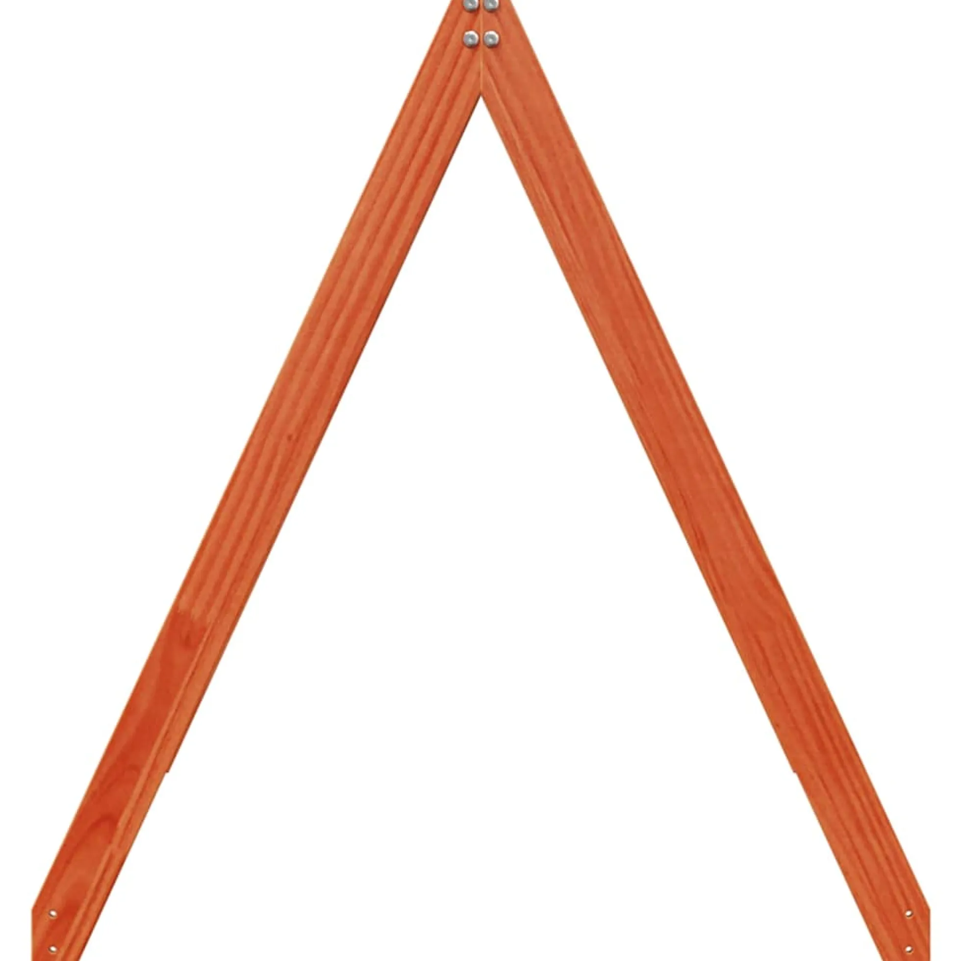 Techo De Cama Infantil Madera Maciza Marrón 199x80,5x88 Cm