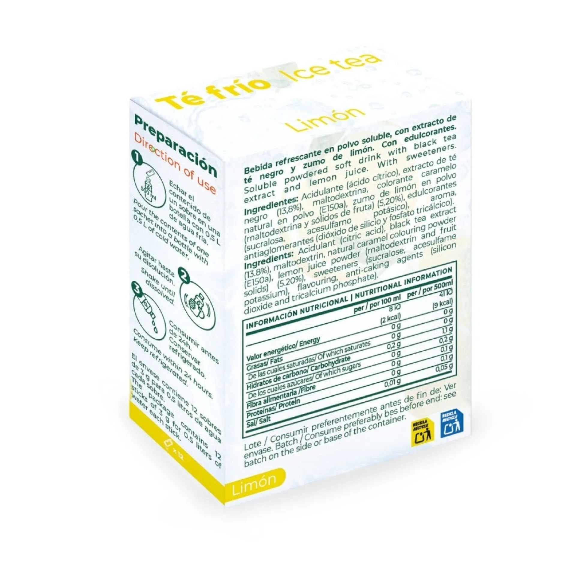 Te Frio Limon Torafood 36g (12 Sachets X 3g)