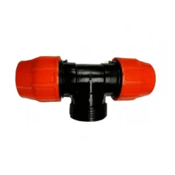 Te Mixta Rosca Hembra Para Manguera Plana Layflat - 3" - Layflat 77mm