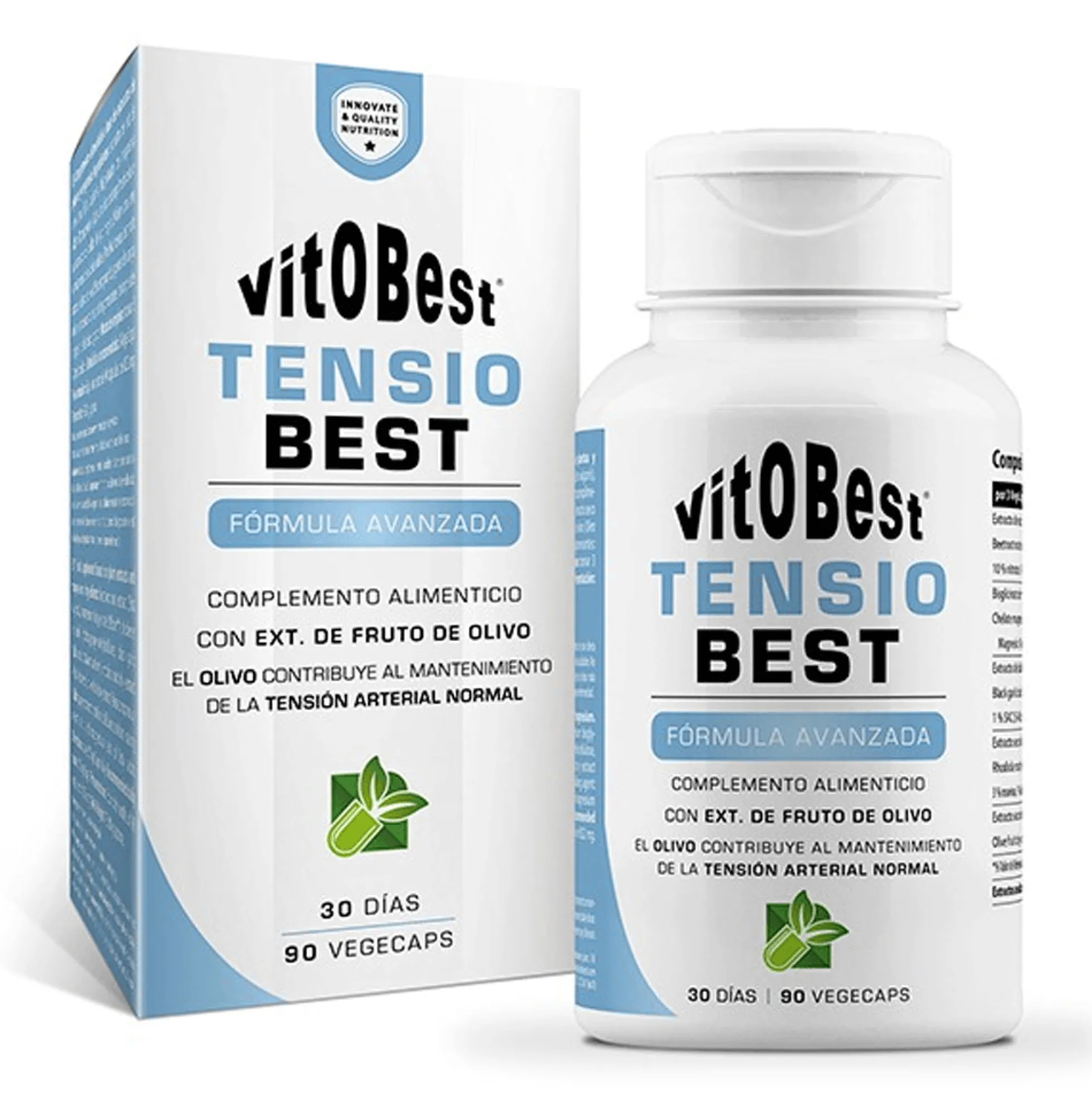 Tensiobest - 90 Cápsulas Vegetales - Sistema Circulatorio - Vitobest