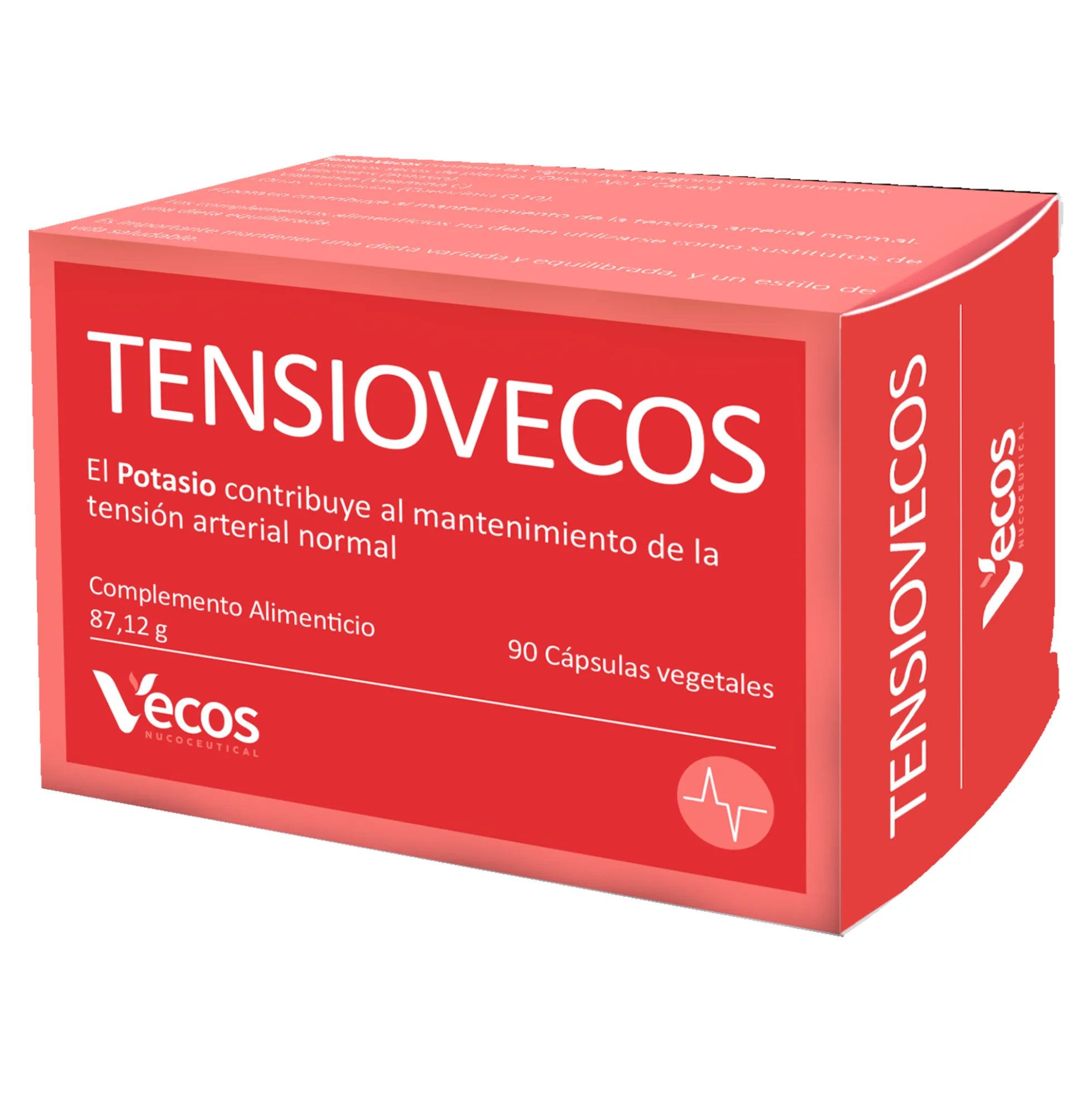 Tensiovecos Vecos 90 Cápsulas | Corazon Saludable Y Antioxidantes | Potasio + Olivo + Ajo
