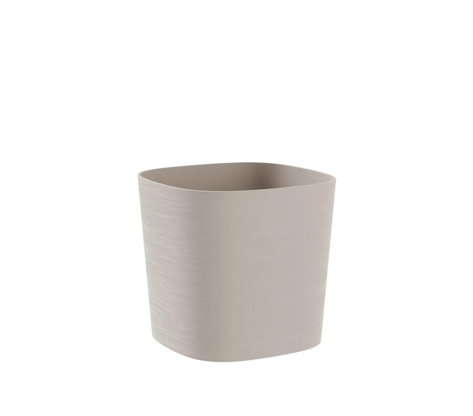 Teraplast Macetero De Plástico Reciclado Cuadrado Capri Cloud 19cm