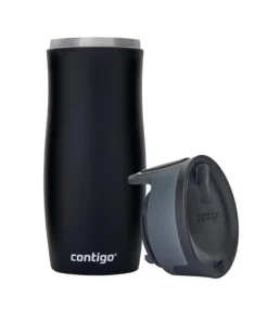 Termo Acero Inoxidable West Loop SS 470ML con Autosellado Negro Mate Contigo