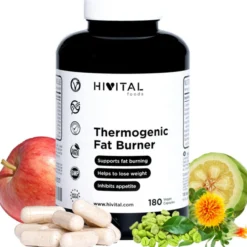 Termogénico fat burner quema grasas 180 cápsulas veganas Hivital