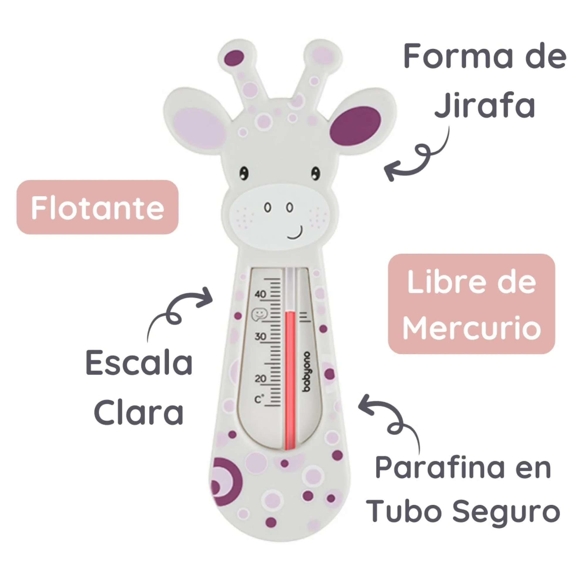 Termometro Del Agua Para Bebés Girafa Azul