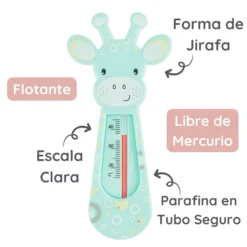 Termometro Del Agua Para Bebés Girafa Azul