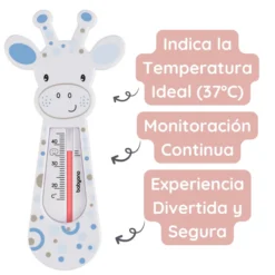 Termometro Del Agua Para Bebés Girafa Azul