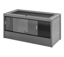 Terrario Grande Para Reptiles Y Otros Pequeños Animales Mojave - 122x61x58cm - Decorativo Para Interiores (gris)