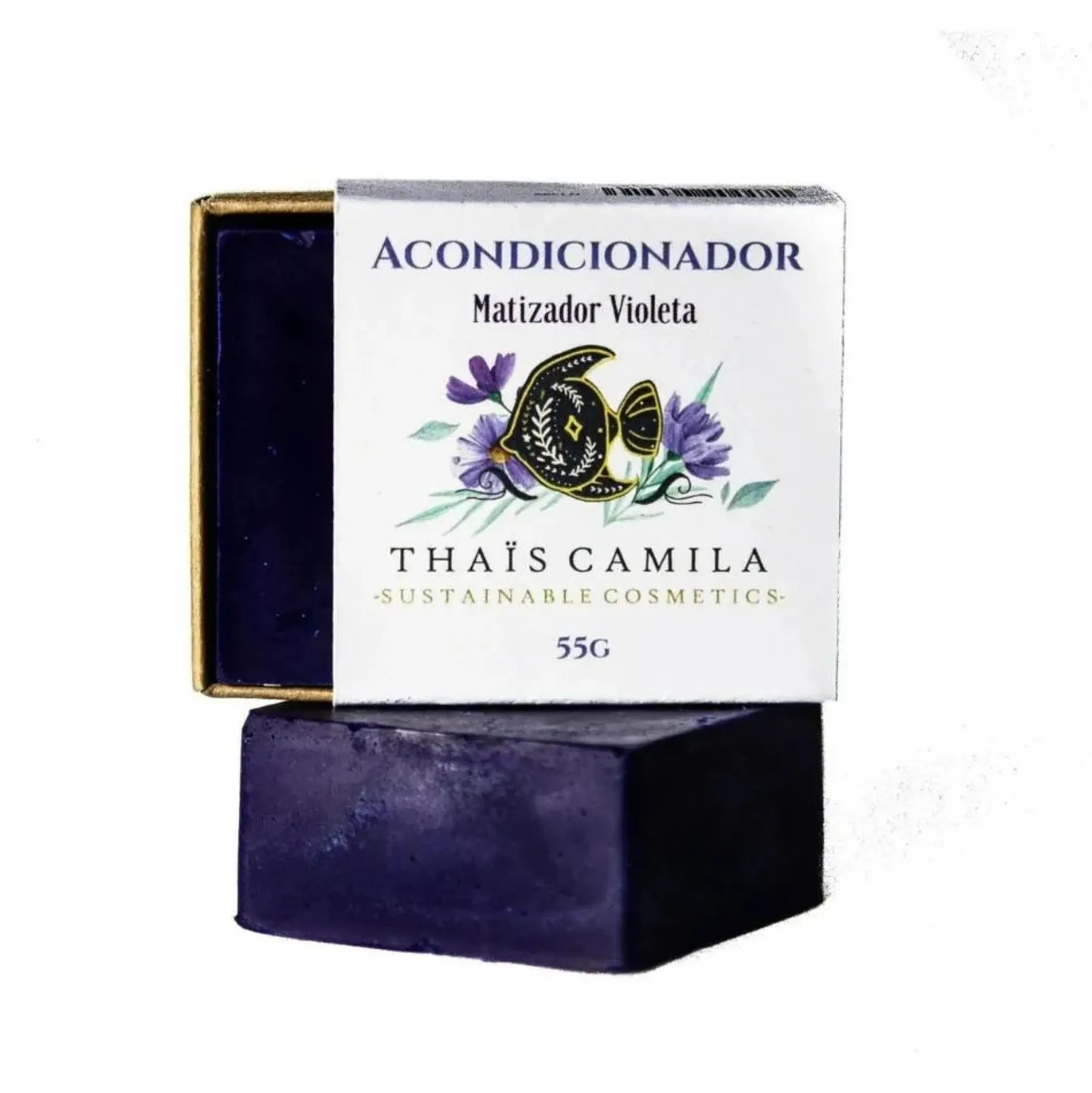 Thais Camila Acondicionador Matizador Violeta Pelo Teñido, Rubio, Decolorado O Blanco 55g