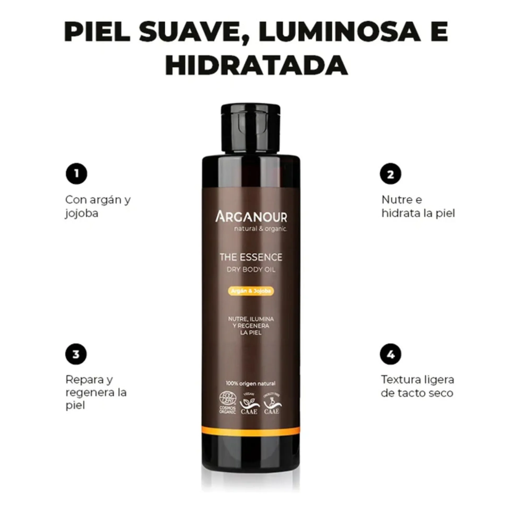 The Essence aceite corporal vitamínico seco ECO Arganour 200 ml