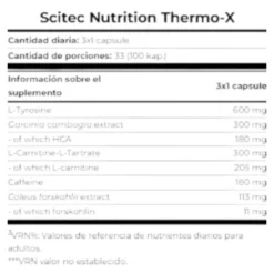 Thermo-x 100 Caps