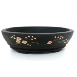 Tiesto Oval Gres Con Dibujos 19x4.5cm