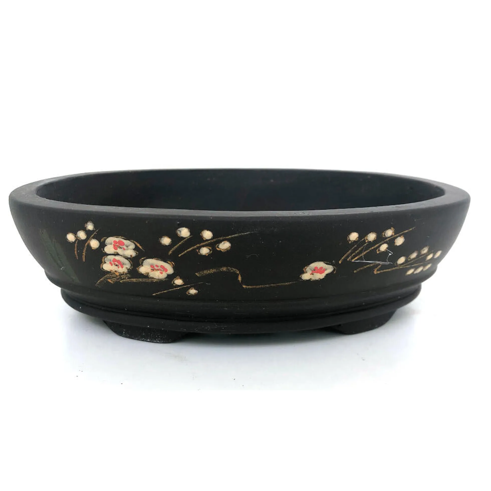 Tiesto Oval Gres Con Dibujos 19x4.5cm