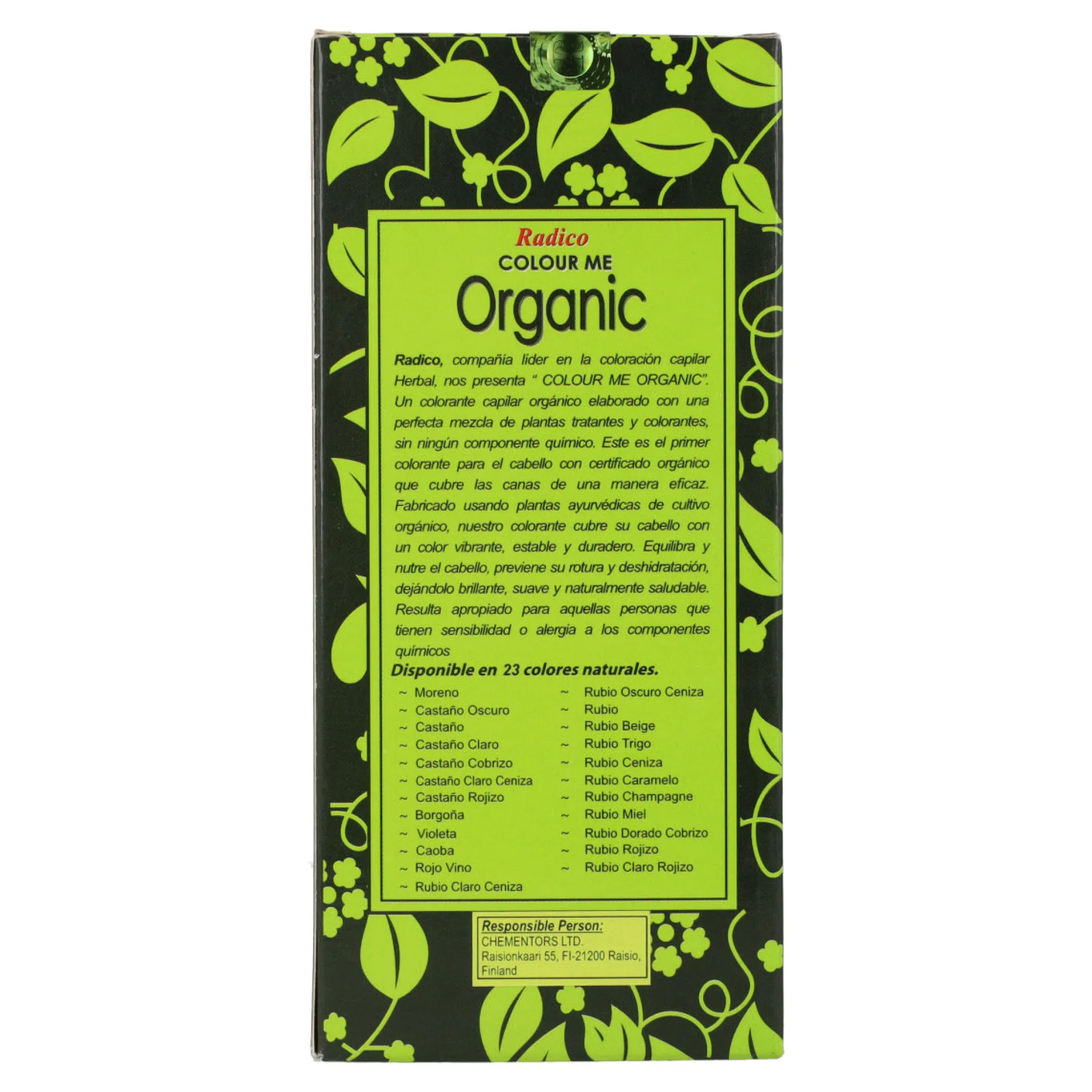 Tinte cabello vegetal castaño rojizoRadico 100 g