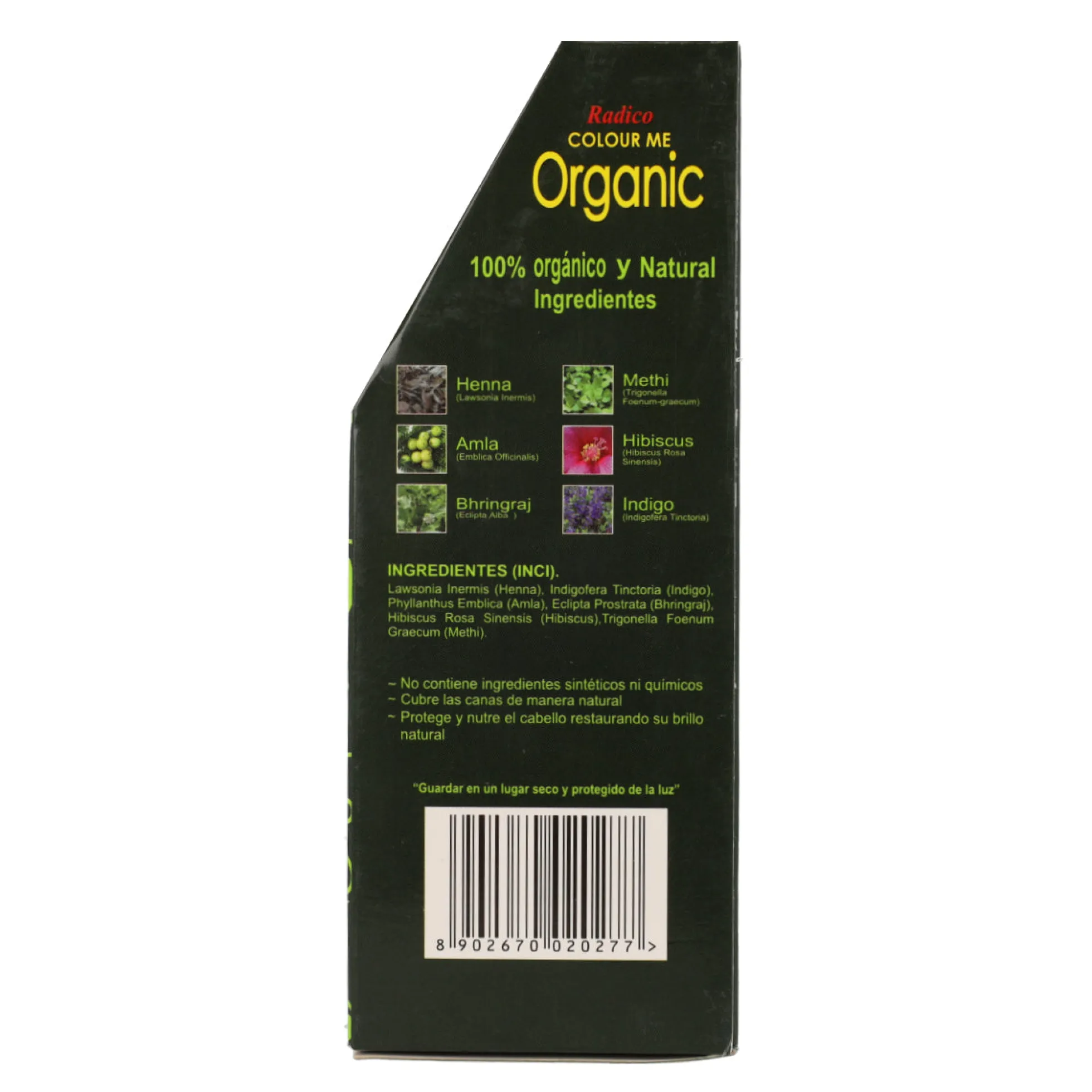 Tinte cabello vegetal castaño rojizoRadico 100 g