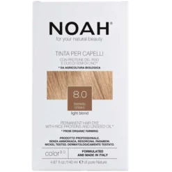 Tinte capilar rubio claro Noah 140 ml (8.0)