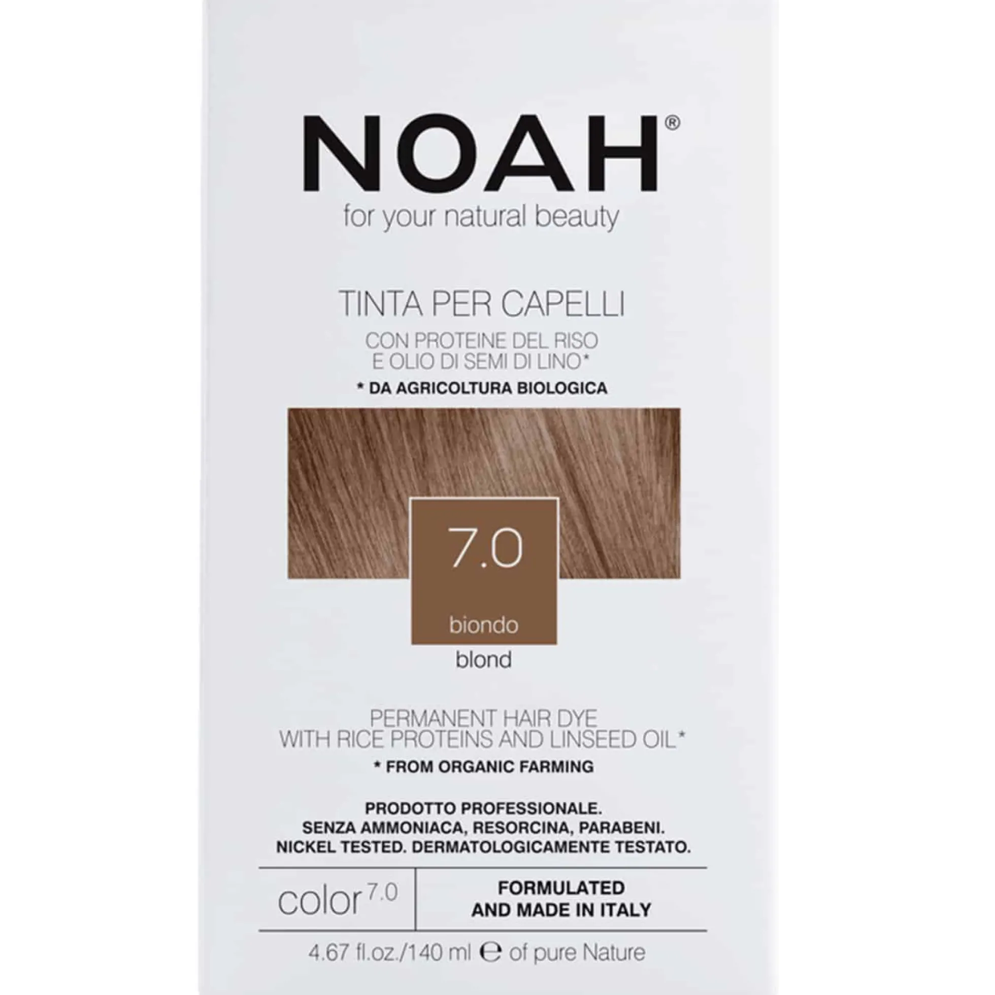 Tinte capilar rubio Noah 140 ml (7.0)