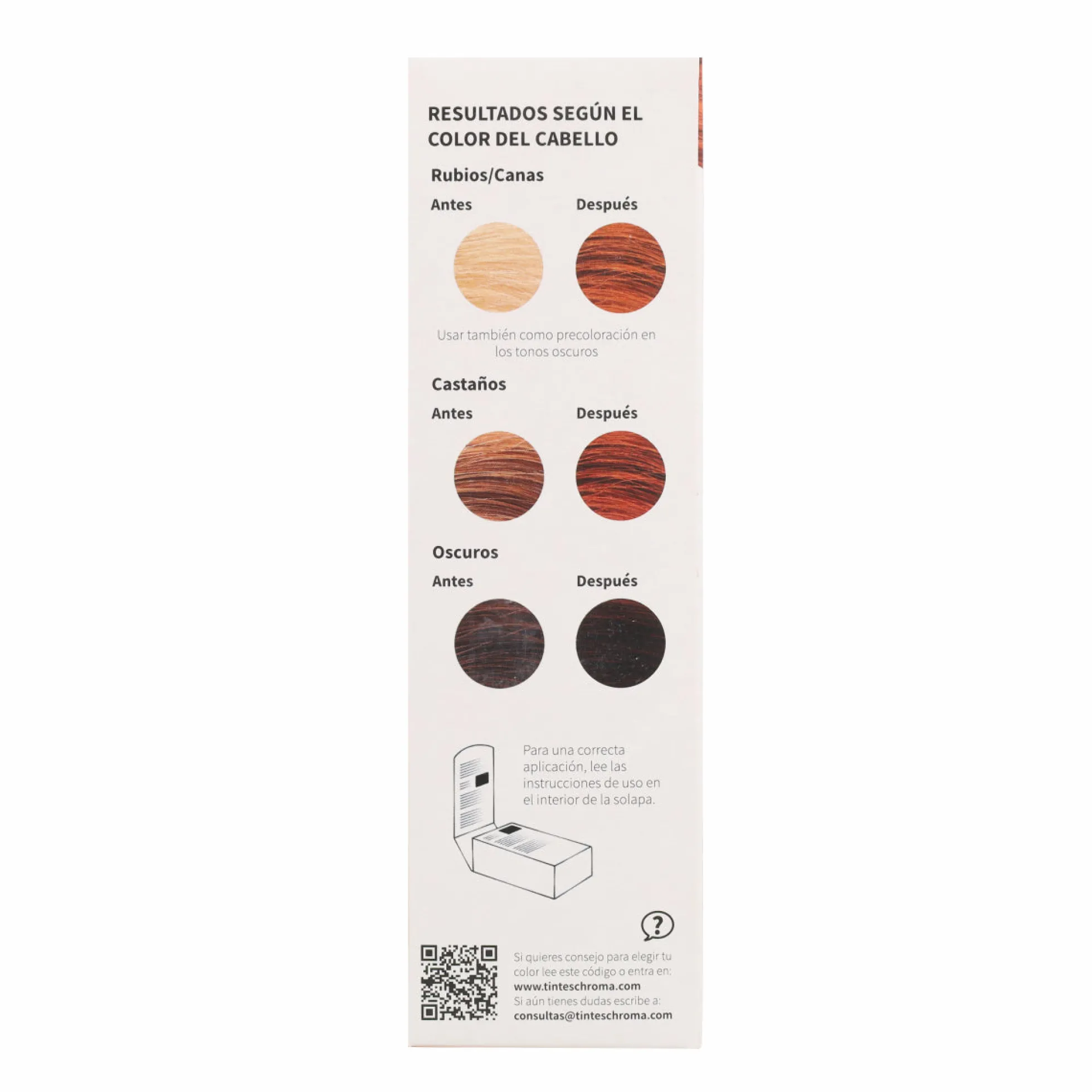 Tinte Chroma BIO Cobre Intenso - Henna pura 4.4 100 g
