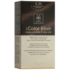 Tinte My Color Elixir N5.35 Castaño Claro Dorado Caoba Apivita