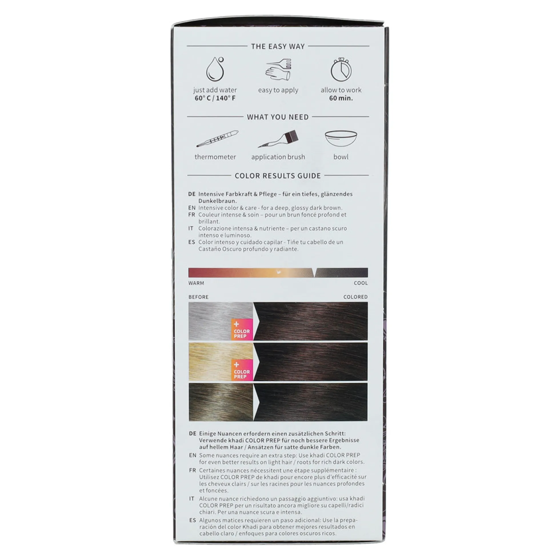 Tinte natural castaño oscuro Khadi 100 g