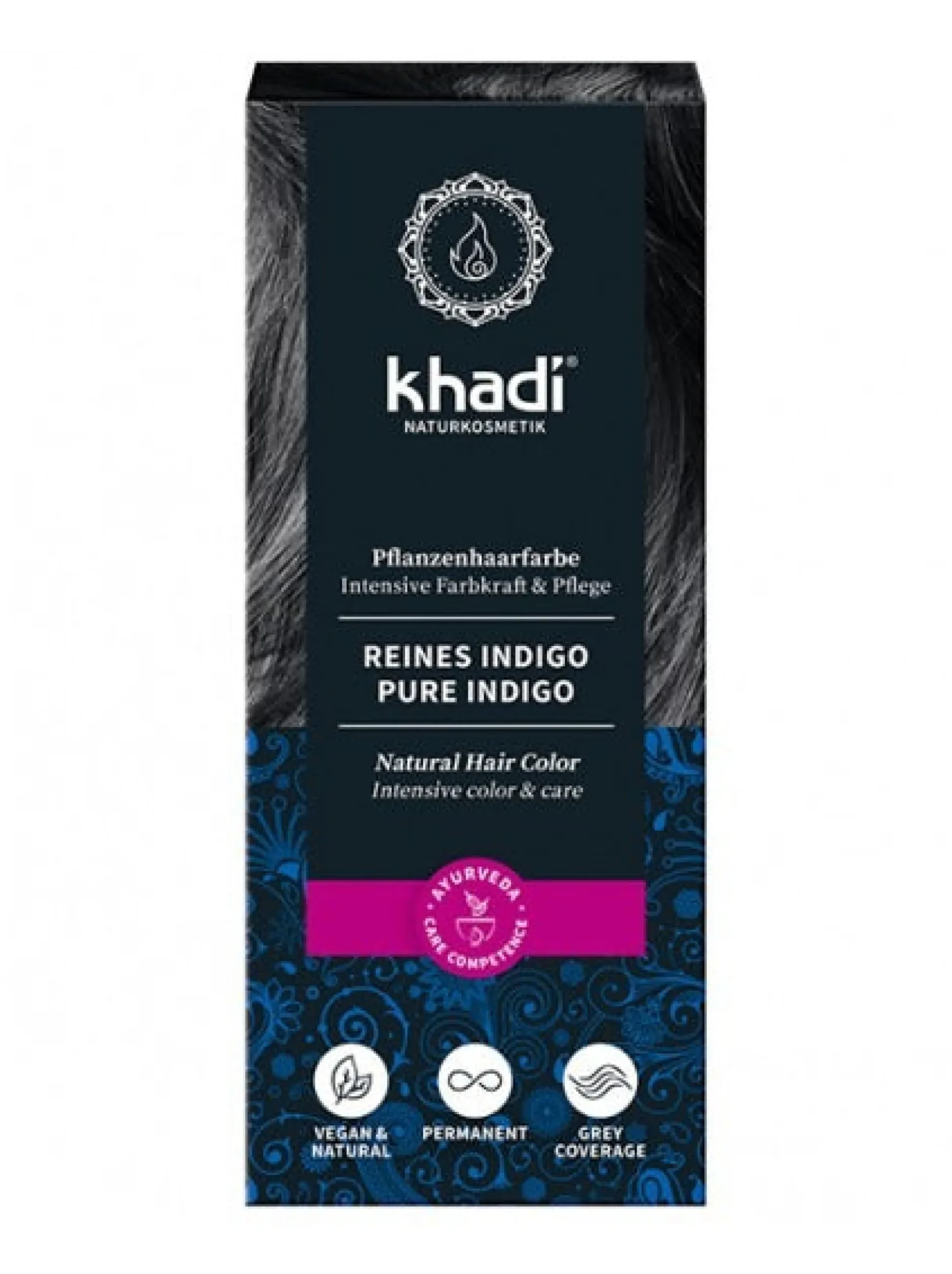 Tinte natural Índigo puro Khadi 100 g
