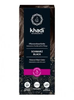 Tinte natural negro Khadi 100 g