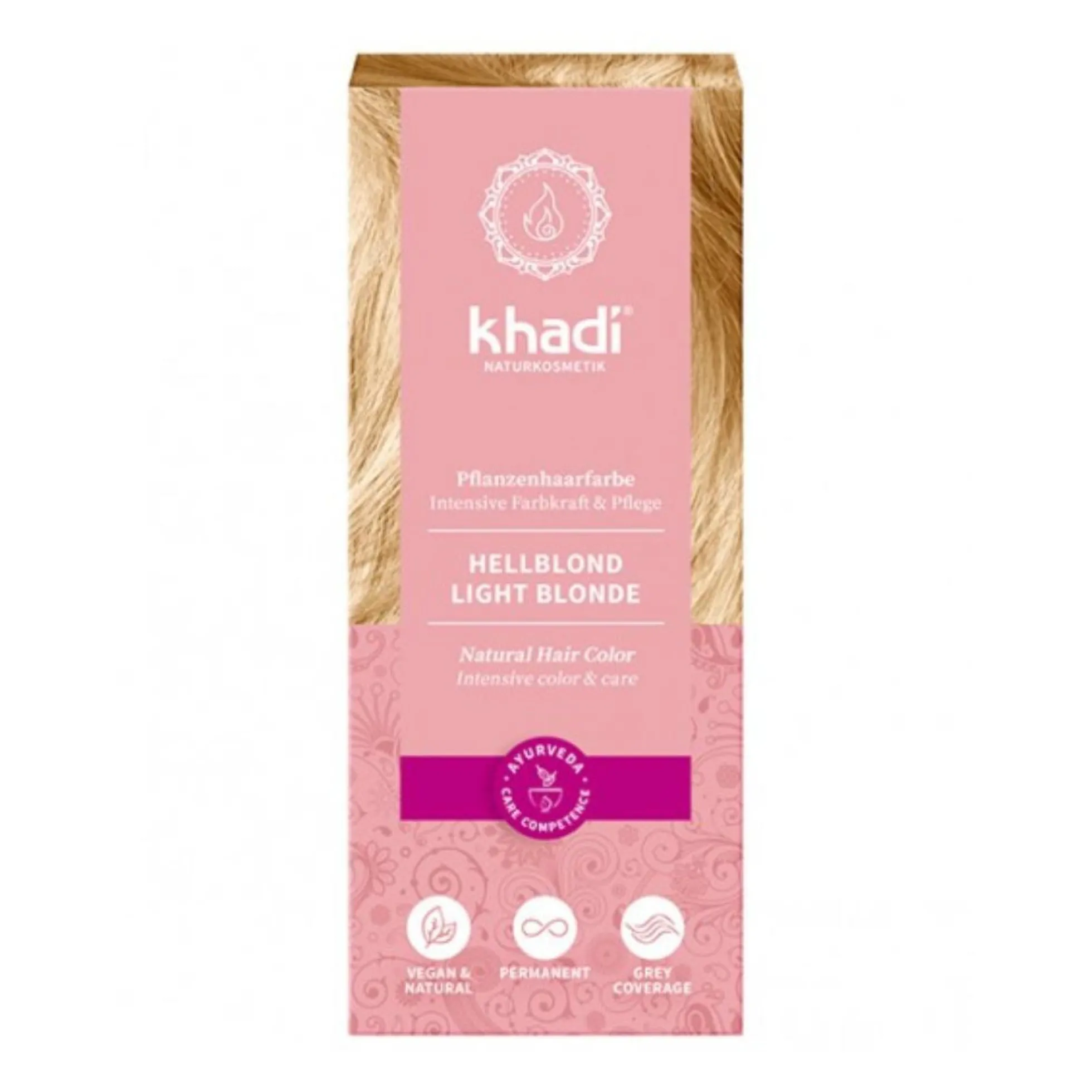 Tinte natural rubio claro Khadi