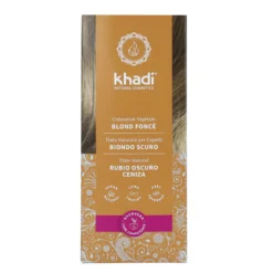 Tinte natural rubio oscuro ceniza Khadi 100 g