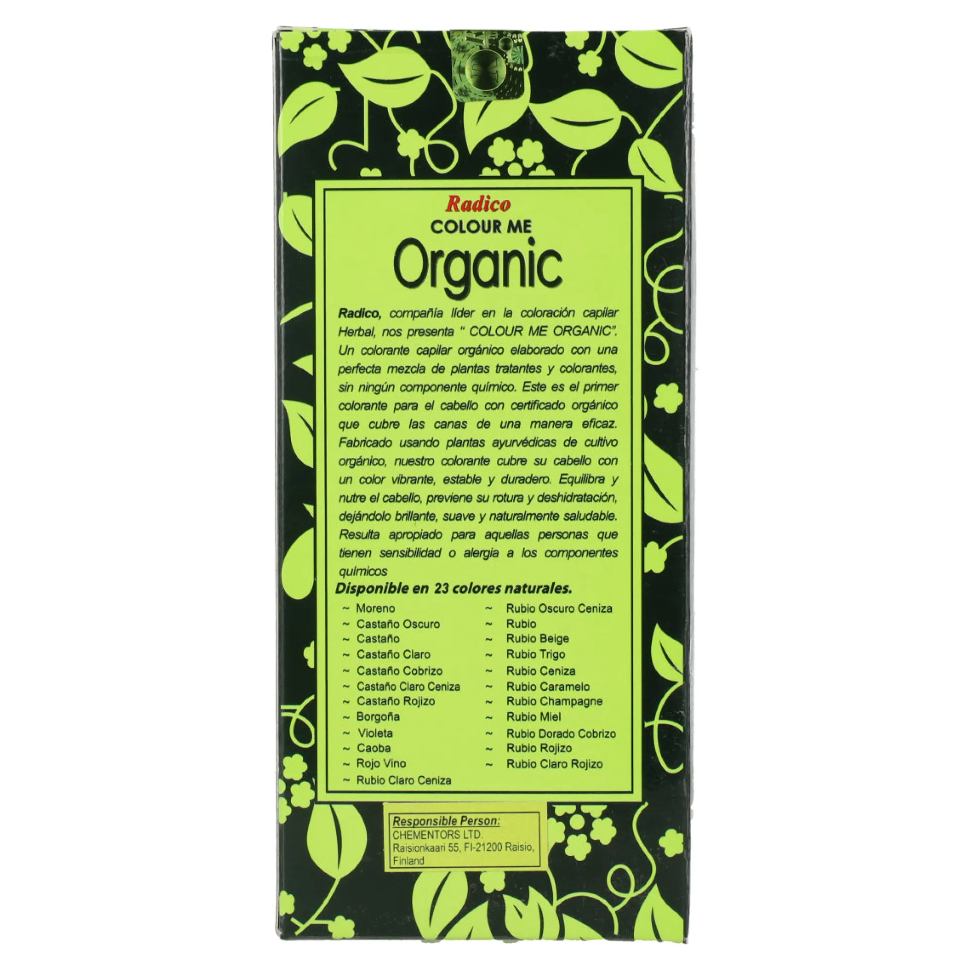 Tinte vegetal castaño oscuro Radico 100 g