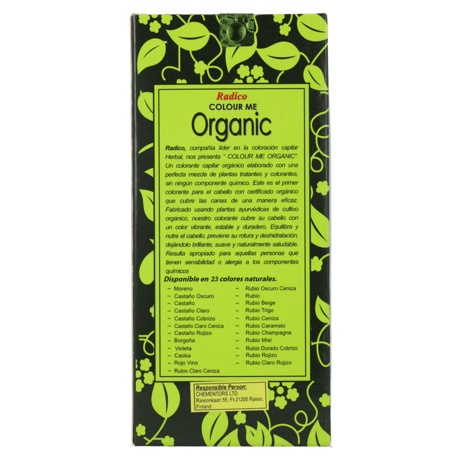 Tinte vegetal rubio dorado cobrizo Radico 100 g