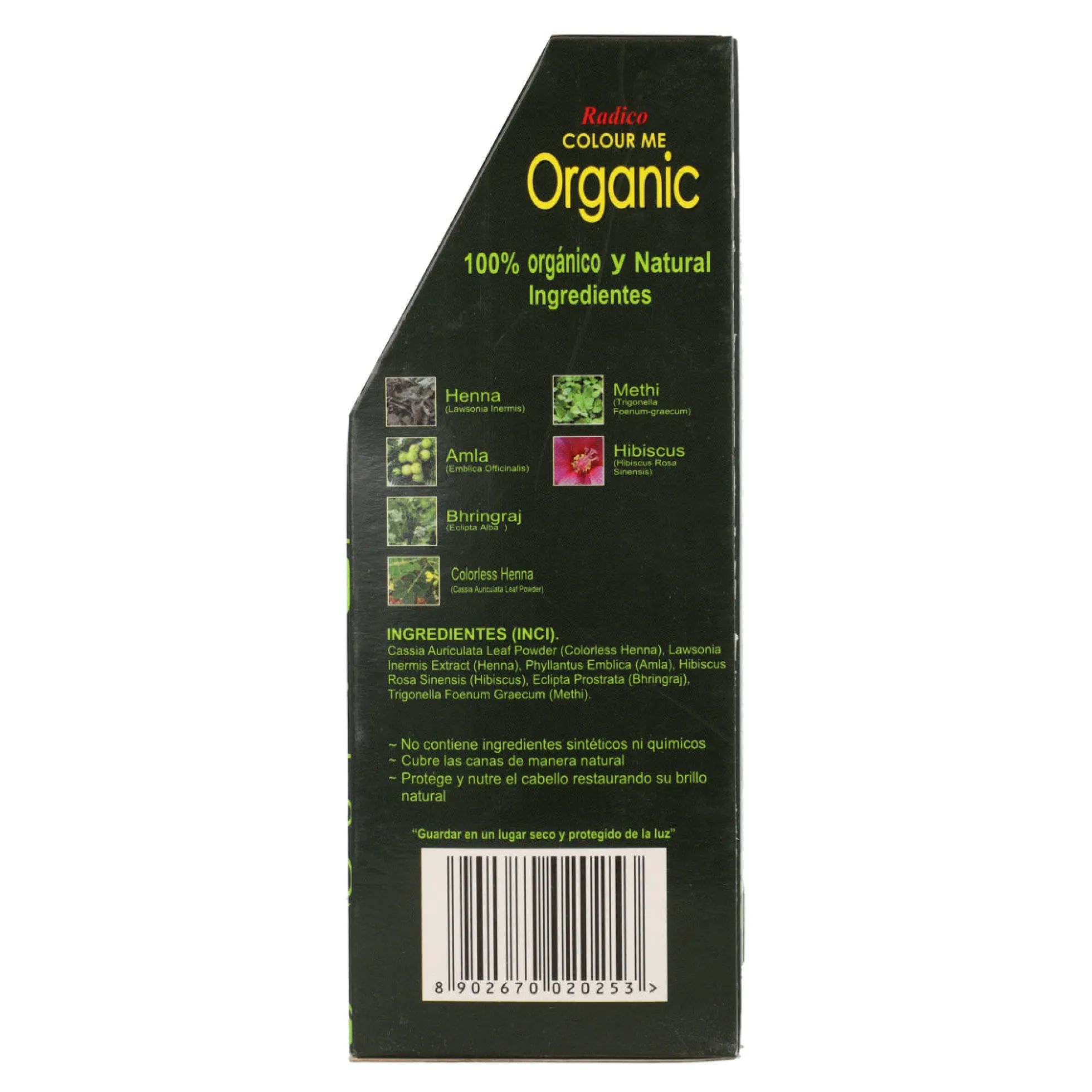Tinte vegetal rubio dorado cobrizo Radico 100 g