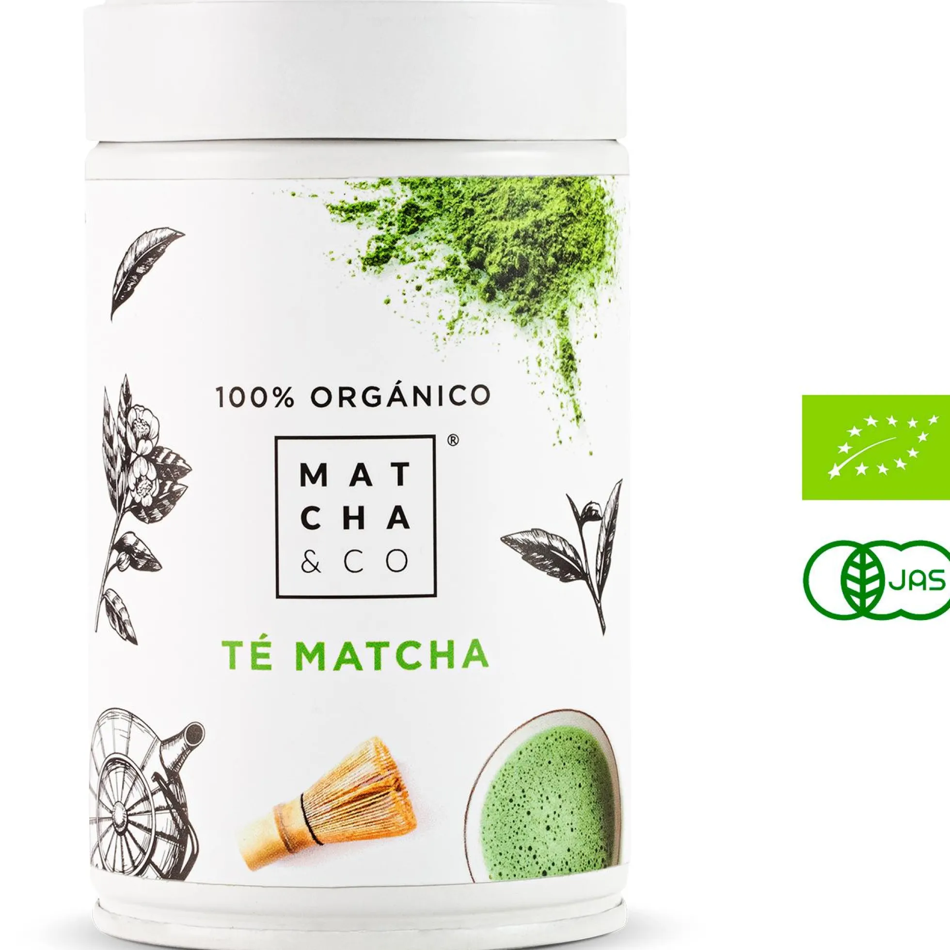 Té Matcha Ceremonial 100% ecológico Matcha & CO 80 g