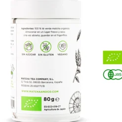 Té Matcha Ceremonial 100% ecológico Matcha & CO 80 g