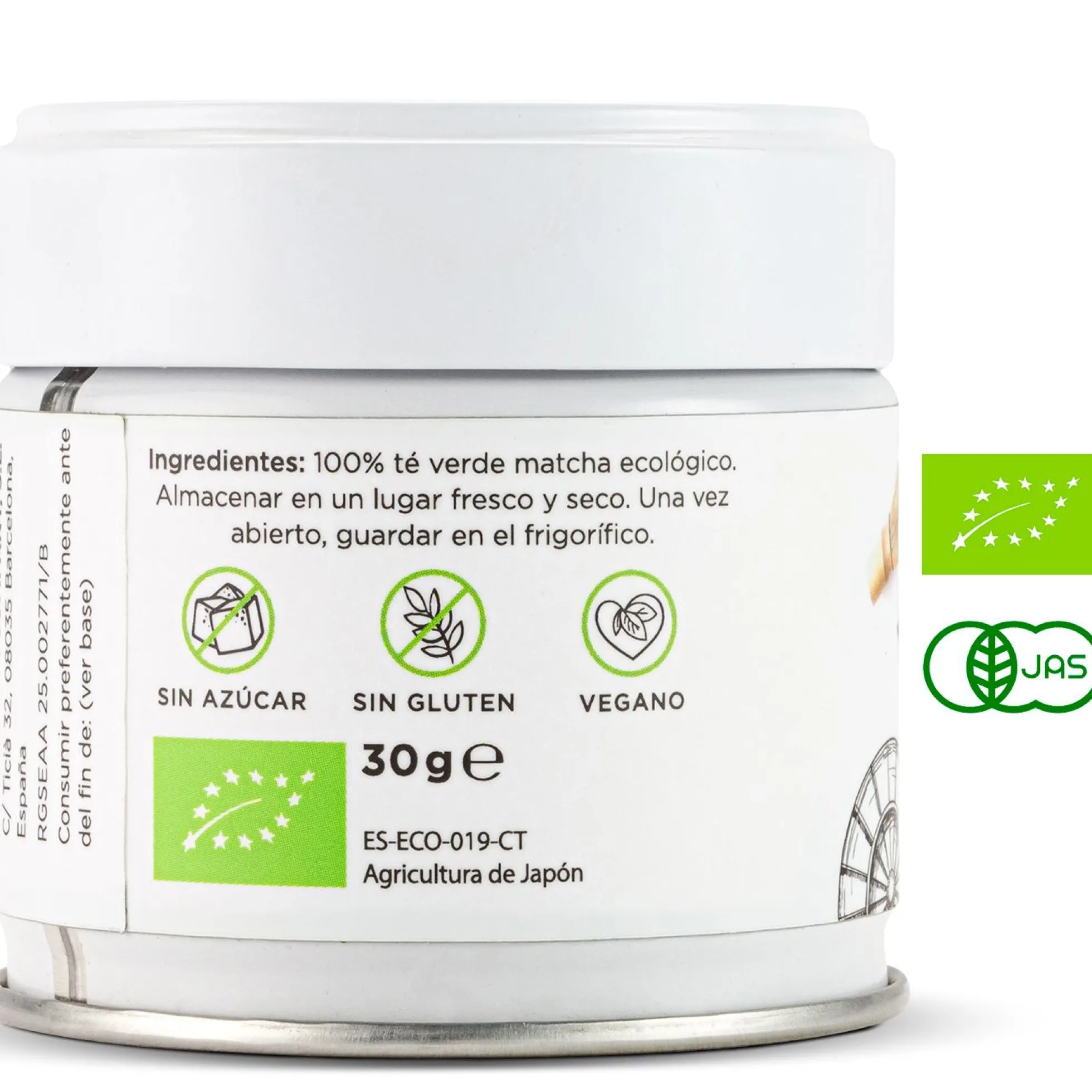 Té Matcha Ceremonial 100% ecológico Matcha & CO 30 g