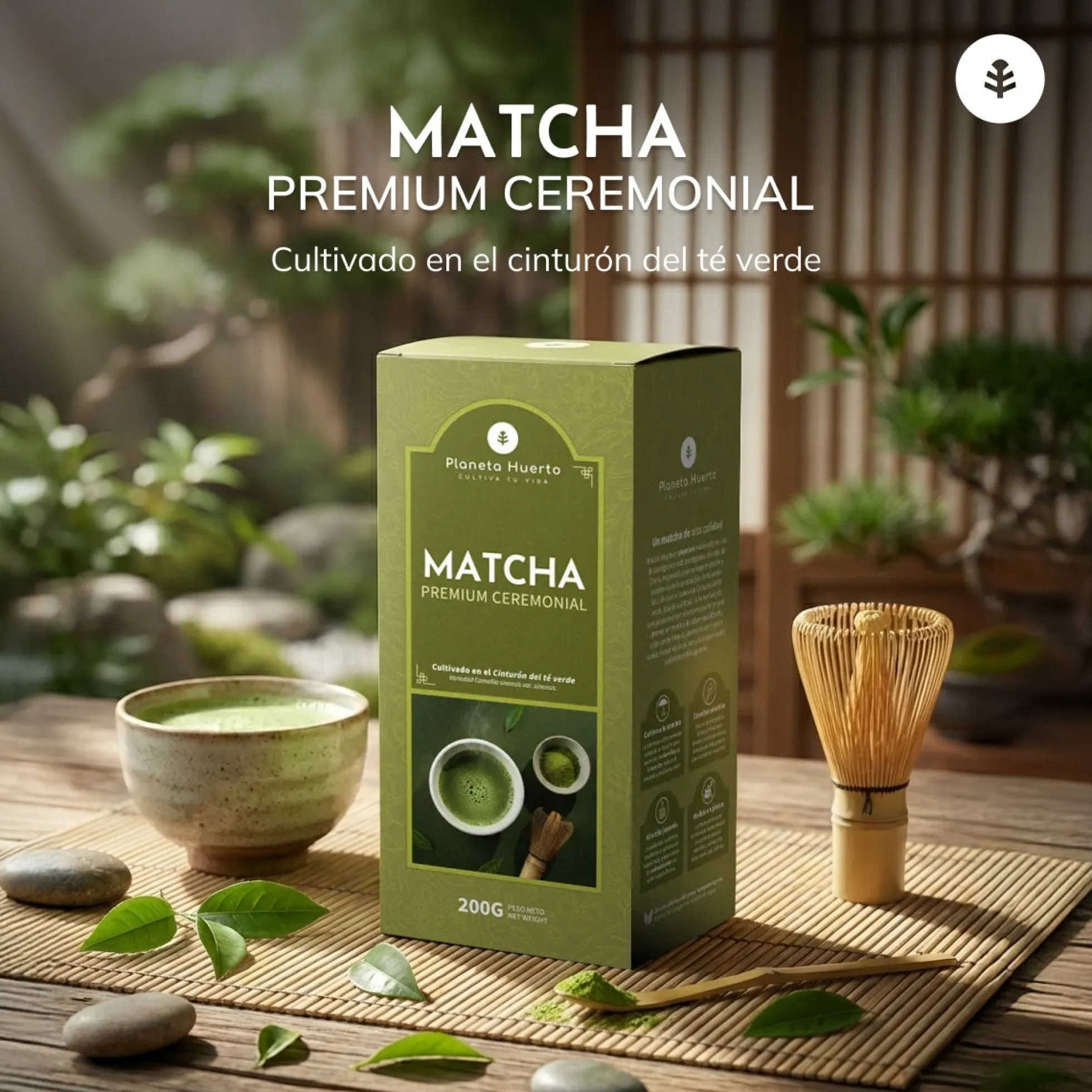 Té Matcha Grado Ceremonial Premium Planeta Huerto 200 g