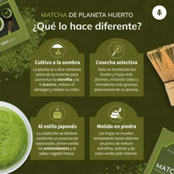 Té Matcha Grado Ceremonial Premium Planeta Huerto 200 g