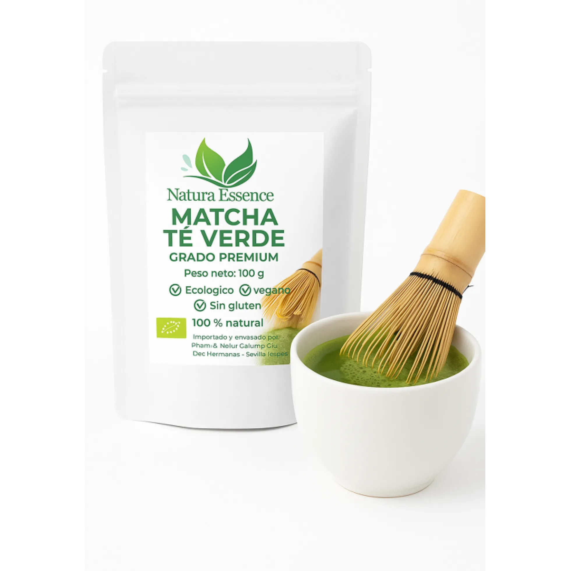 Té Matcha Japonés Grado Premium 100 G – Ecológico, Vegano Y Sin Gluten | 100 % Natural – Origen Japón